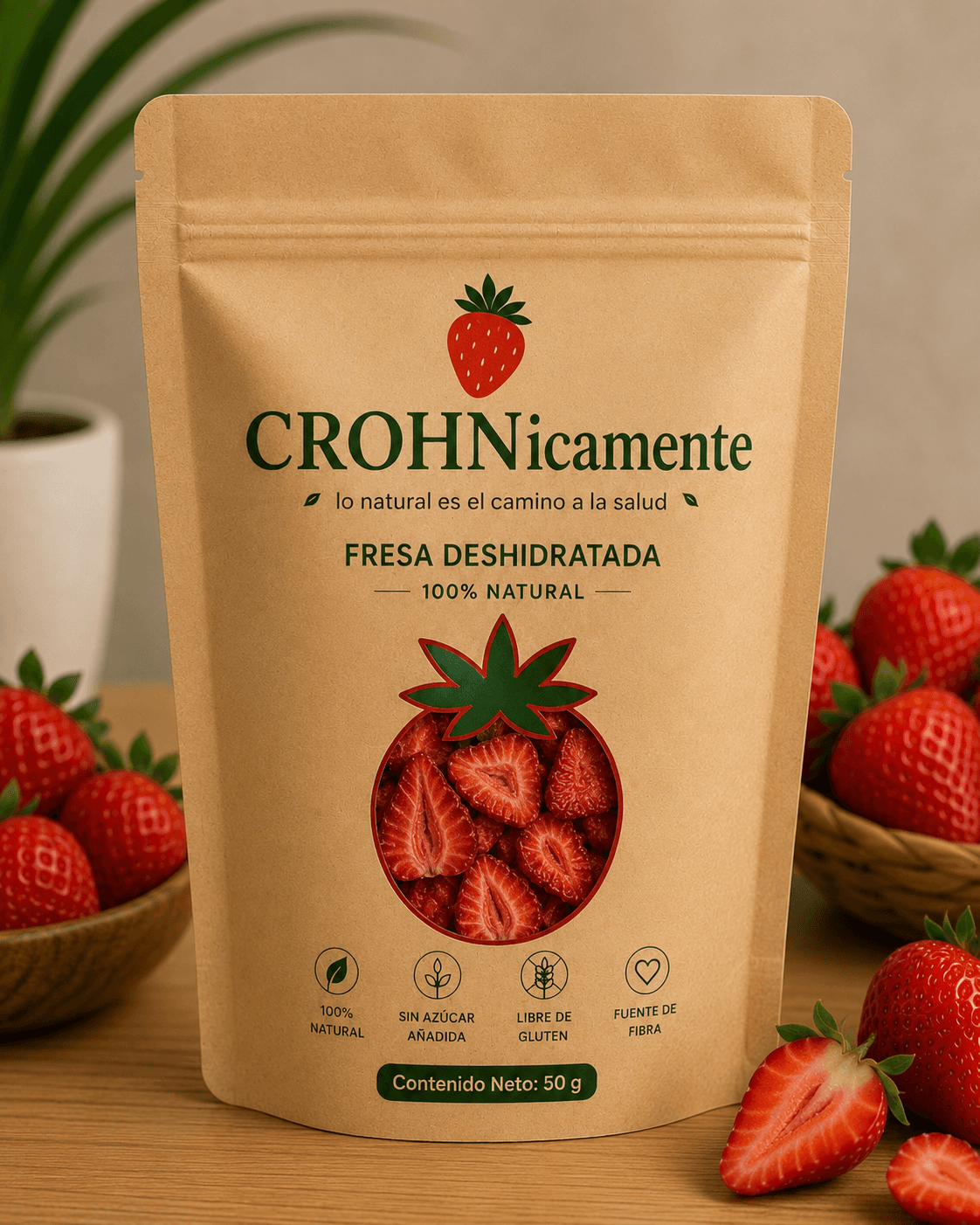 Fresa Deshidratada 100% Natural